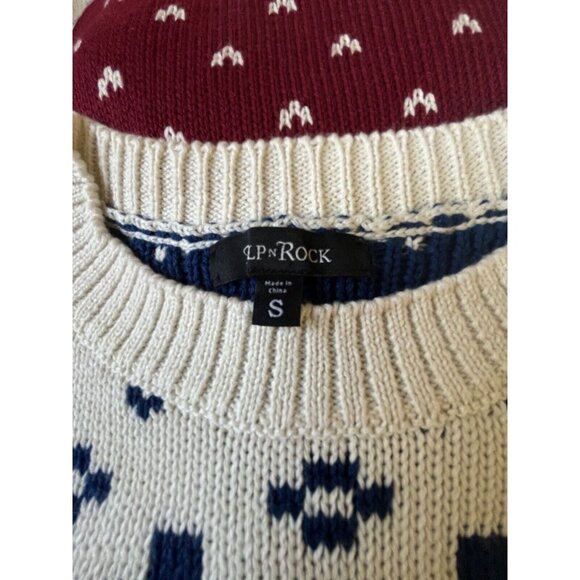 Alp N Rock Greta Fair Isle Snowflake Sweater Oversize Size S $298 EUC - Picture 3 of 3